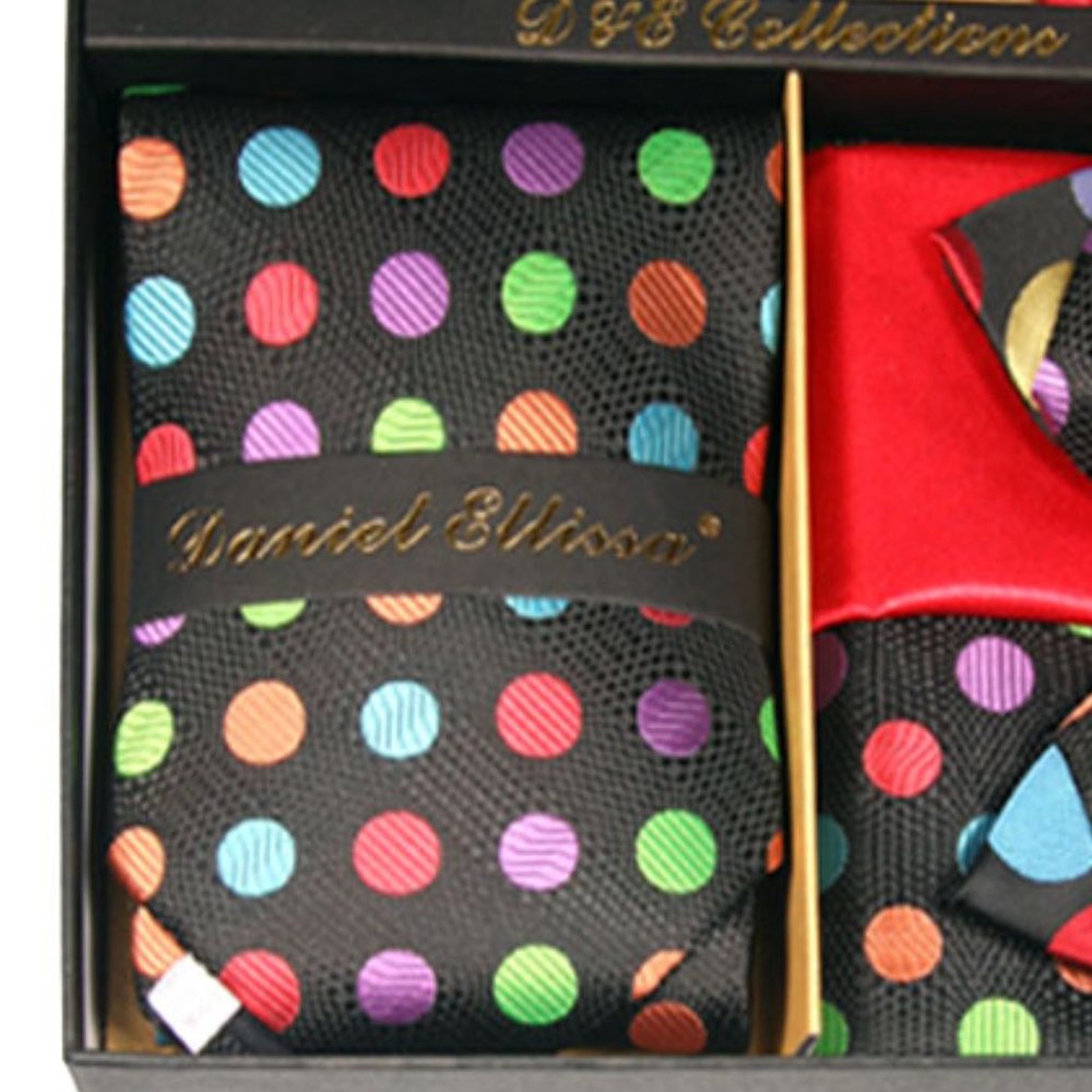 Daniel Ellissa Polkadot Bow & Neck Tie 6 Set - Picture 2 of 6